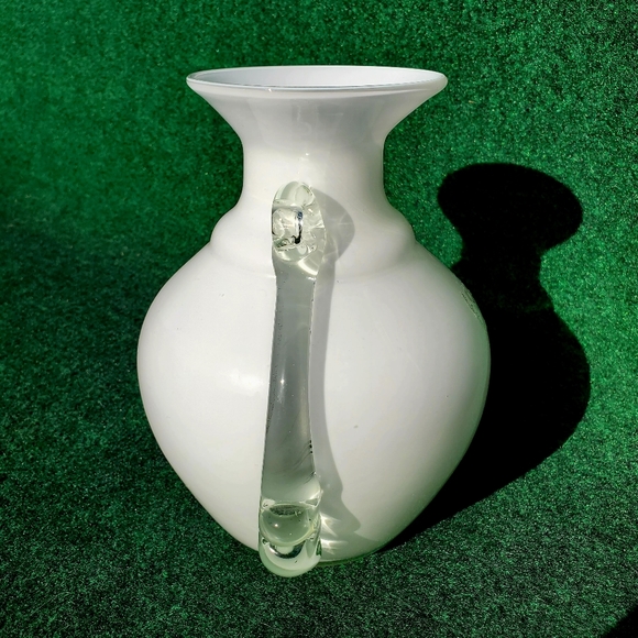 Margie's Garden White Decorative Vase 7.5" Tall Westlake Village, California EUC - Picture 3 of 11